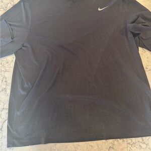 Like New Nike Men's Long Sleeve Black Dri Fit Tee size XXL